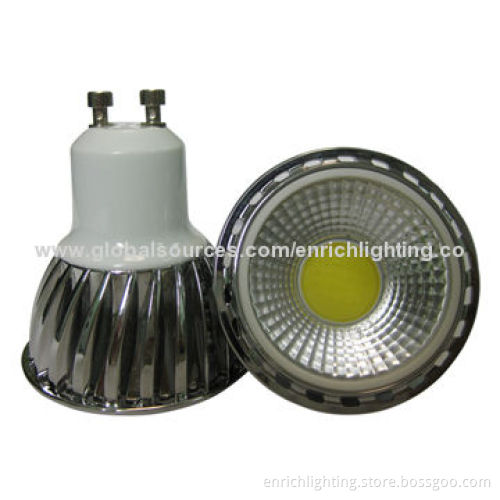 GU10 COB LED Spotlights with 85-265V AC, 3W Power, 350lm Lumen, 60° Viewing AngleNew